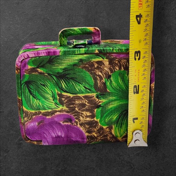 Vintage Mini Address Book Floral Suitcase With Pencil Snap Closure Unwritten In - Picture 10 of 10